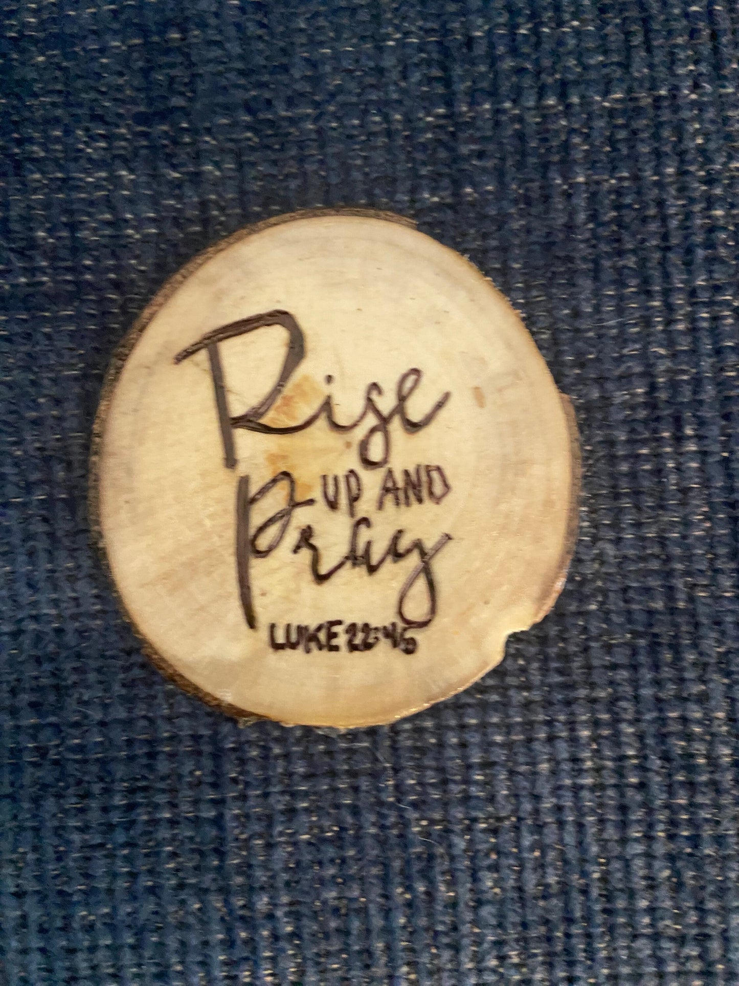 Set of 5 Inspirational Quotes - Wood Slice Magnets