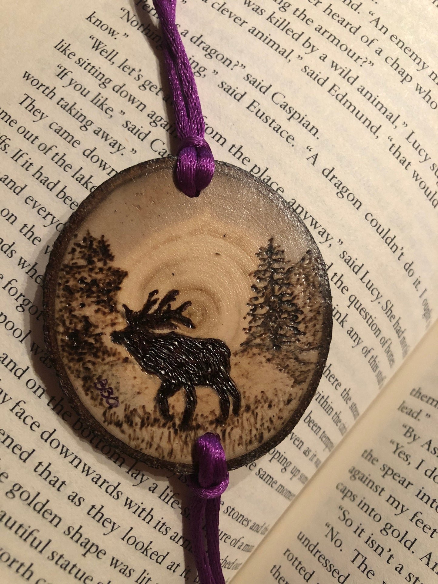 Natural Wood Slice Bookmarks